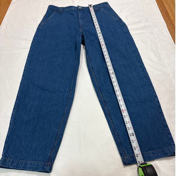 NWT Alex Mill Womens 30 Blue Houston Pants Mom Jeans Indigo Denim Solid Basic - Picture 8 of 11